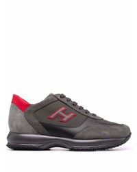 Hogan Interactive Lace Up Suede Sneakers