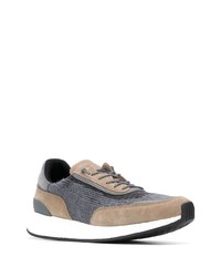 Z Zegna Knit Panelled Sneakers