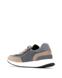 Z Zegna Knit Panelled Sneakers