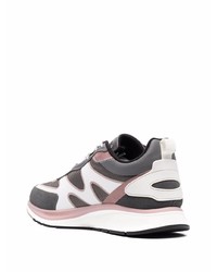 Z Zegna Leather Panelled Low Top Sneakers