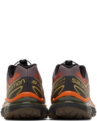 Salomon Orange Purple Xt 6 Skyline Sneakers