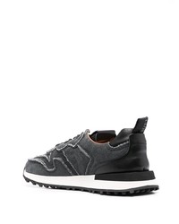 Buttero Panelled Low Top Trainers