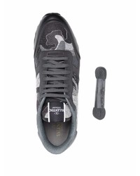 Valentino Garavani Rockrunner Camouflage Lace Up Sneakers