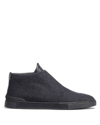 Zegna Triple Stitch Mid Rise Sneakers
