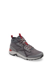 Columbia Vitesse Mid Outdry Waterproof Hiking Shoe In Grey Red At Nordstrom