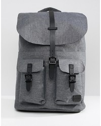 Spiral Backpack In Charcoal Crosshatch