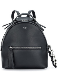 Fendi Mini Crystal Croc Tail Backpack Black