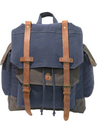 Asstd National Brand Two Tone Canvas Backpack