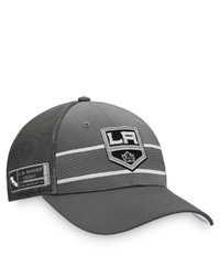 FANATICS Branded Charcoal Los Angeles Kings Home Ice Snapback Hat At Nordstrom