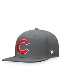 FANATICS Branded Graphite Chicago Cubs Snapback Hat At Nordstrom