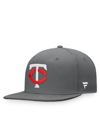 FANATICS Branded Graphite Minnesota Twins Snapback Hat At Nordstrom