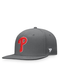 FANATICS Branded Graphite Philadelphia Phillies Snapback Hat