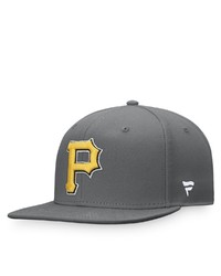 FANATICS Branded Graphite Pittsburgh Pirates Snapback Hat