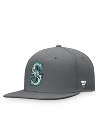 FANATICS Branded Graphite Seattle Mariners Snapback Hat