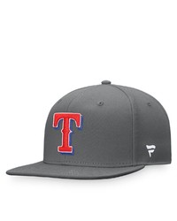 FANATICS Branded Graphite Texas Rangers Snapback Hat At Nordstrom