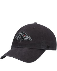 '47 Charcoal Baltimore Ravens Clean Up Tonal Adjustable Hat