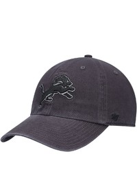 '47 Charcoal Detroit Lions Clean Up Tonal Adjustable Hat