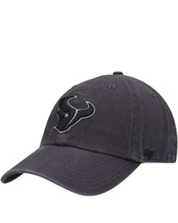 '47 Charcoal Houston Texans Clean Up Tonal Adjustable Hat