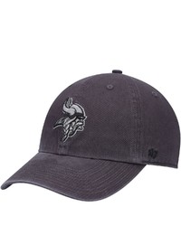 '47 Charcoal Minnesota Vikings Clean Up Tonal Adjustable Hat