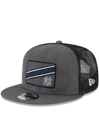 New Era Charcoal New York Yankees Slant Trucker 9fifty Snapback Hat At Nordstrom