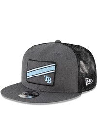 New Era Charcoal Tampa Bay Rays Slant Trucker 9fifty Snapback Hat At Nordstrom