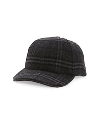 Burberry Check Wool Cashmere Baseball Cap