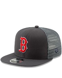 New Era Graphite Boston Red Sox Mesh Fresh 9fifty Adjustable Snapback Hat At Nordstrom