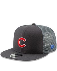 New Era Graphite Chicago Cubs Mesh Fresh 9fifty Adjustable Snapback Hat At Nordstrom