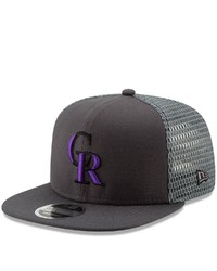 New Era Graphite Colorado Rockies Mesh Fresh 9fifty Adjustable Snapback Hat At Nordstrom