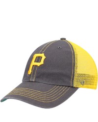 '47 Graphitegold Pittsburgh Pirates Trawler Clean Up Trucker Snapback Hat