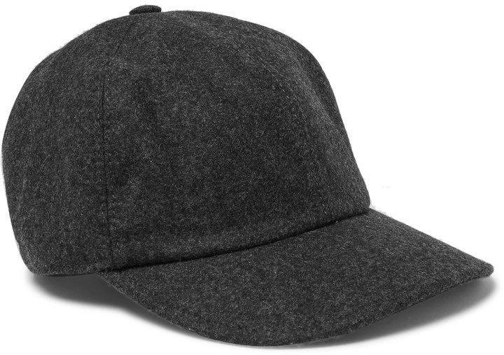 Cashmere-Wool Baseball Cap