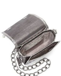 Nancy Gonzalez India Metallic Beaded Crocodile Chain Crossbody Bag