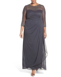 Charcoal Beaded Dress