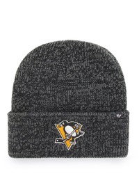 '47 Black Pittsburgh Penguins Brain Freeze Cuffed Knit Hat At Nordstrom
