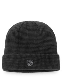 FANATICS Branded Black New York Rangers Authentic Pro Black Ice Cuffed Knit Hat At Nordstrom
