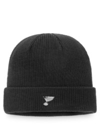 FANATICS Branded Black St Louis Blues Authentic Pro Black Ice Cuffed Knit Hat At Nordstrom