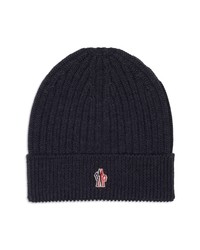 MONCLER GRENOBLE Rib Wool Beanie In Grey At Nordstrom
