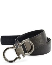 Salvatore Ferragamo Adjustable Reversible Leather Belt