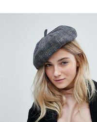 My Accessories Gray Check Beret