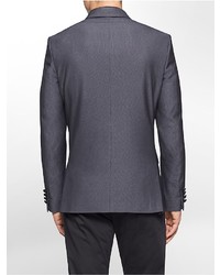 Calvin Klein Slim Fit Jacquard Peak Lapel Jacket