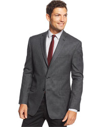 Calvin Klein Charcoal Checked Slim Fit Sport Coat