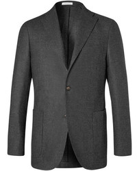 Boglioli Charcoal K Jacket Slim Fit Wool Blazer