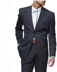 Haggar Classic Fit Charcoal Pinstripe Suit Jacket