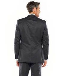 Van Heusen Classic Fit Patterned Charcoal Suit Jacket