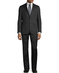 Hickey Freeman Classic Fit Two Button Suit Charcoal
