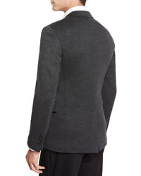 Ralph Lauren Black Label Daniel Two Button Sweater Jacket Charcoal
