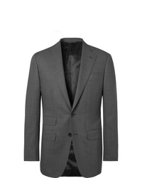 Thom Sweeney Dark Grey Slim Fit Wool Suit Jacket