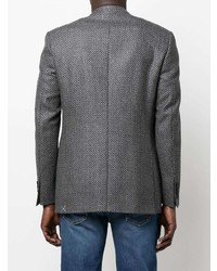 Canali Fitted Single Breasted Blazer