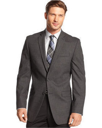 Calvin Klein Jacket Charcoal Checked Sportcoat Slim Fit