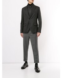 Emporio Armani Layered Style Zipped Suit Jacket